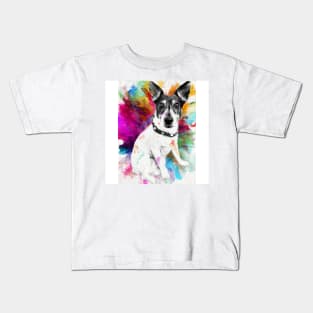 Jack Russell pop art Kids T-Shirt